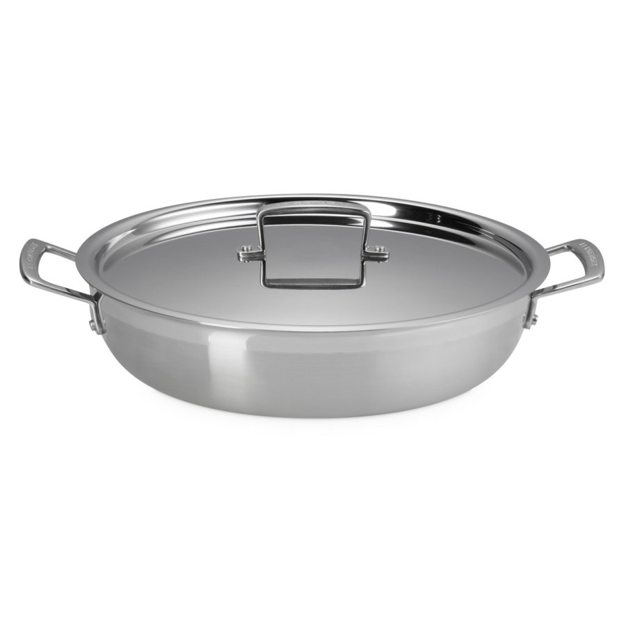 Le Creuset 3-Ply Sautergryde m. Lg 30 cm/4,8 L