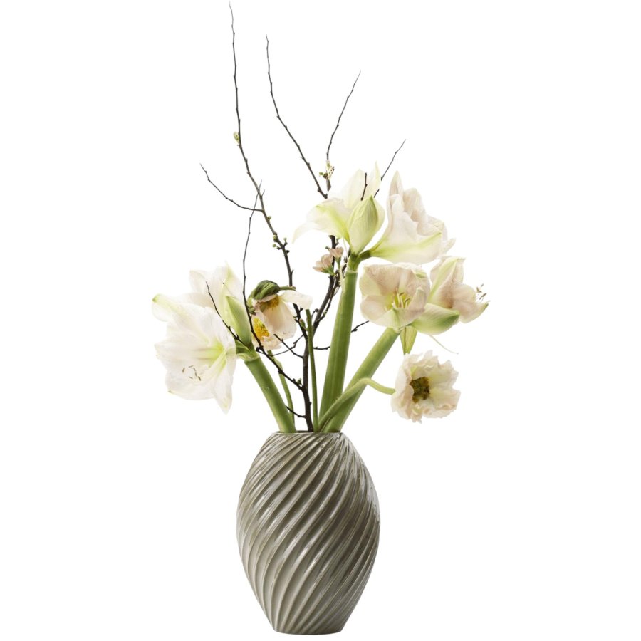 Mors River Vase H26 cm, Hvid