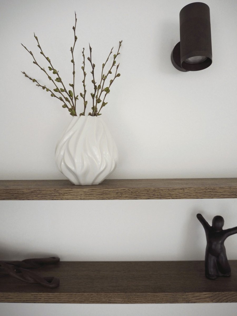 Morsø Flame Vase H15 cm, Hvid