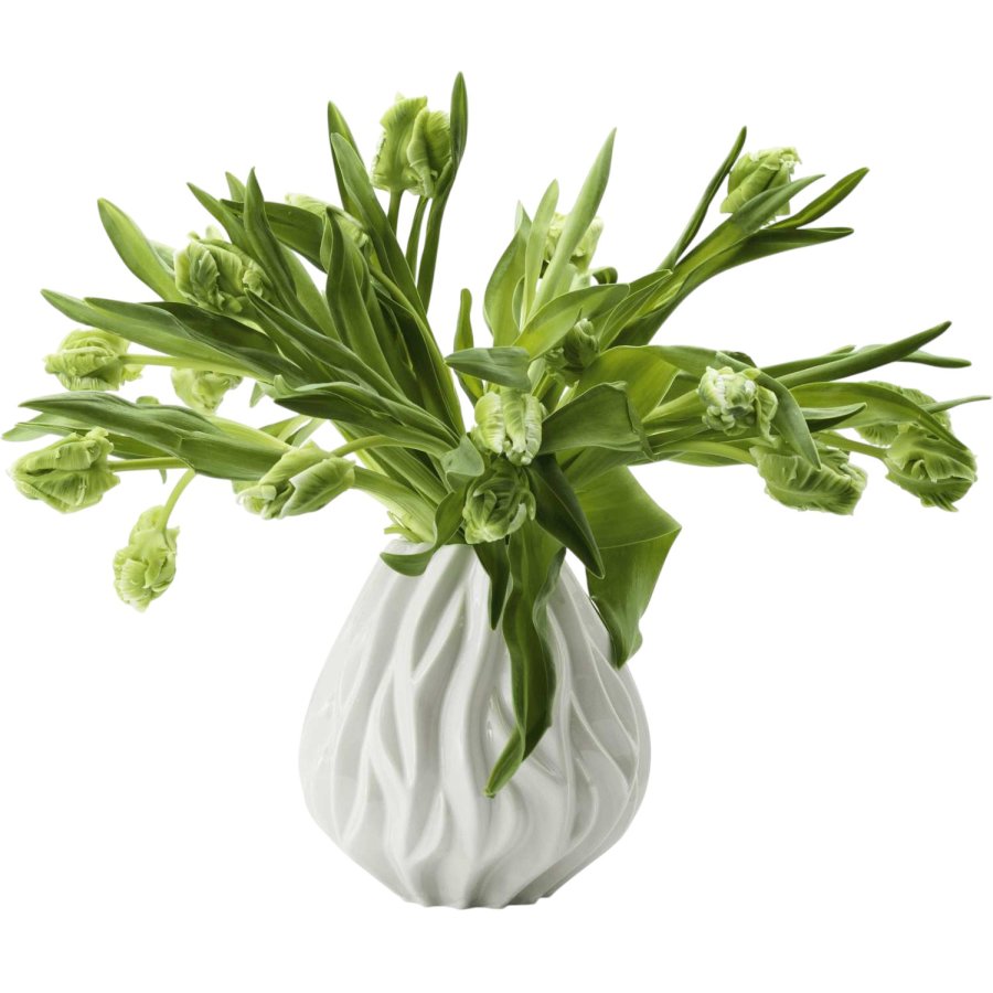Mors Flame Vase H19 cm, Hvid