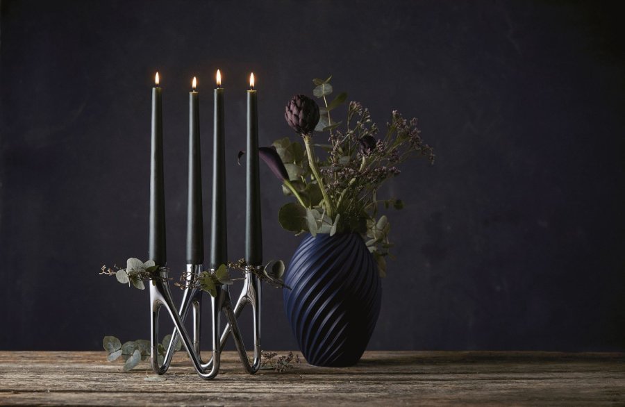 Mors Roots Kerzenstnder 4 Arme H16 cm, Chrom