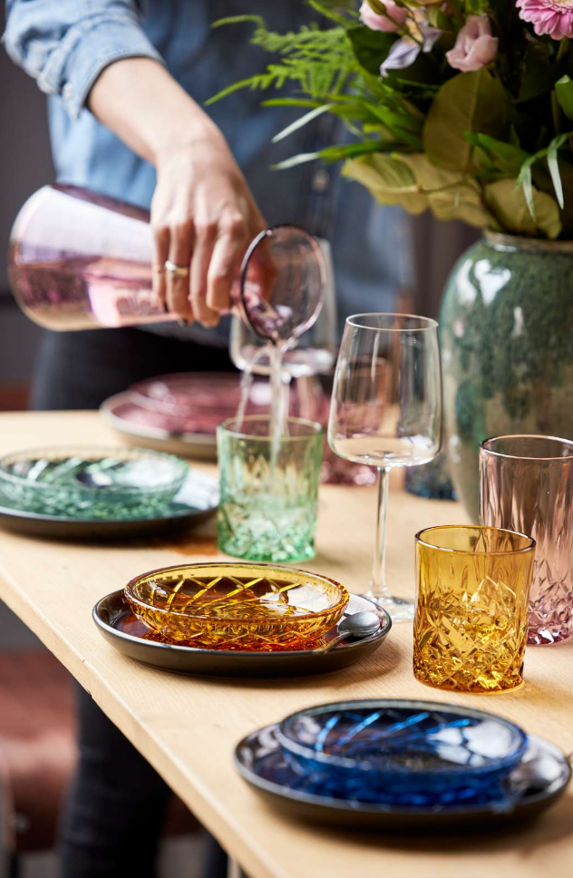 Lyngby Glas Sorrento Asiet 4 stk. 16 cm