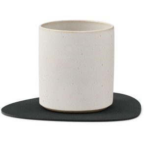 LIND DNA Curve Recycled Læder Glasbrik 11x13 cm, Nupo Sort