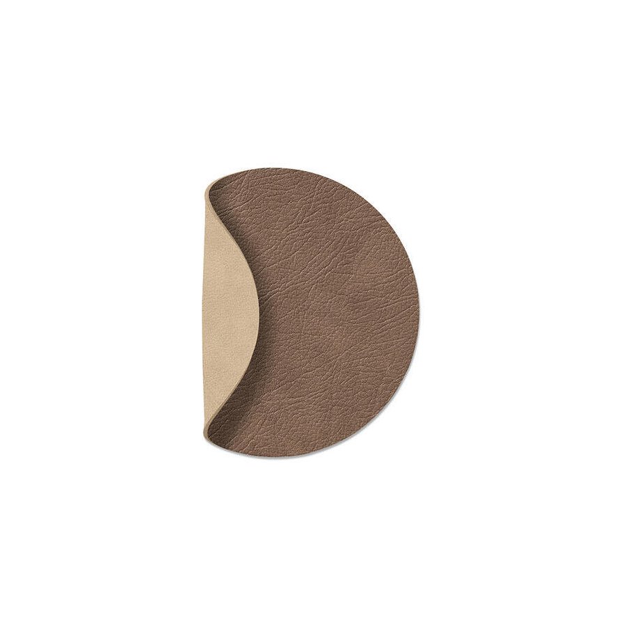 Lind DNA Circle Double Glasuntersetzer 10 cm, Cloud Brown/Nupo Sand