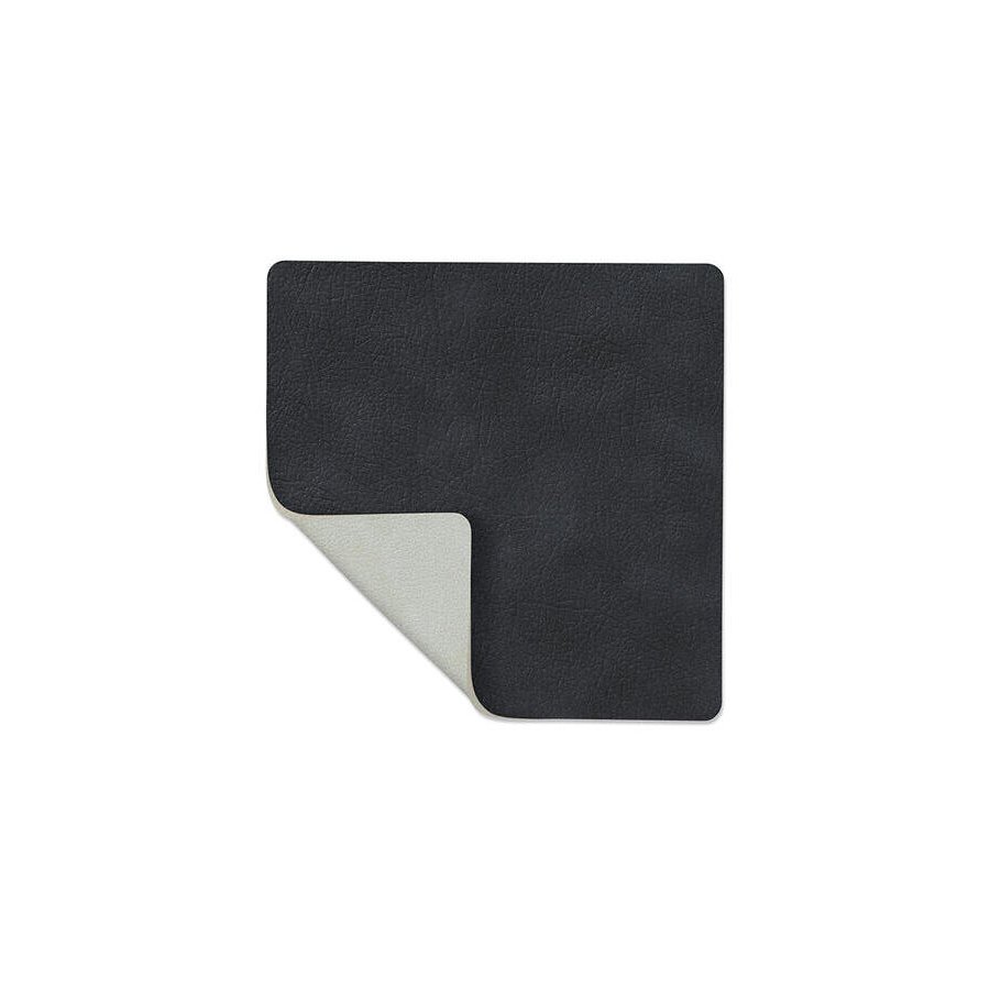 Lind DNA Square Double Glasuntersetzer 10x10 cm, Cloud Schwarz/Nupo Metallic