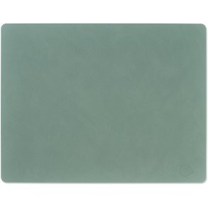 LIND DNA Square Recycled Læder Dækkeserviet 35x45 cm, Nupo Pastelgrøn