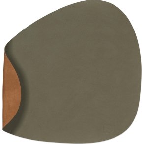 LIND DNA Curve Double Tischset 37x44 cm, Nupo Army Green/Nature