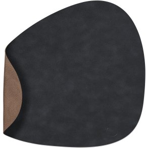 LIND DNA Curve Double Tischset 37x44 cm, Cloud Black/Brown