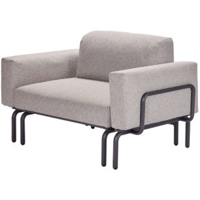 Mandalay Ivy Loungestol m. Udtrk 119-188 cm, Antracit