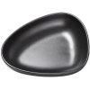 Lind DNA Curve Stoneware tiefer Teller 22x19x5 cm, Schwarz