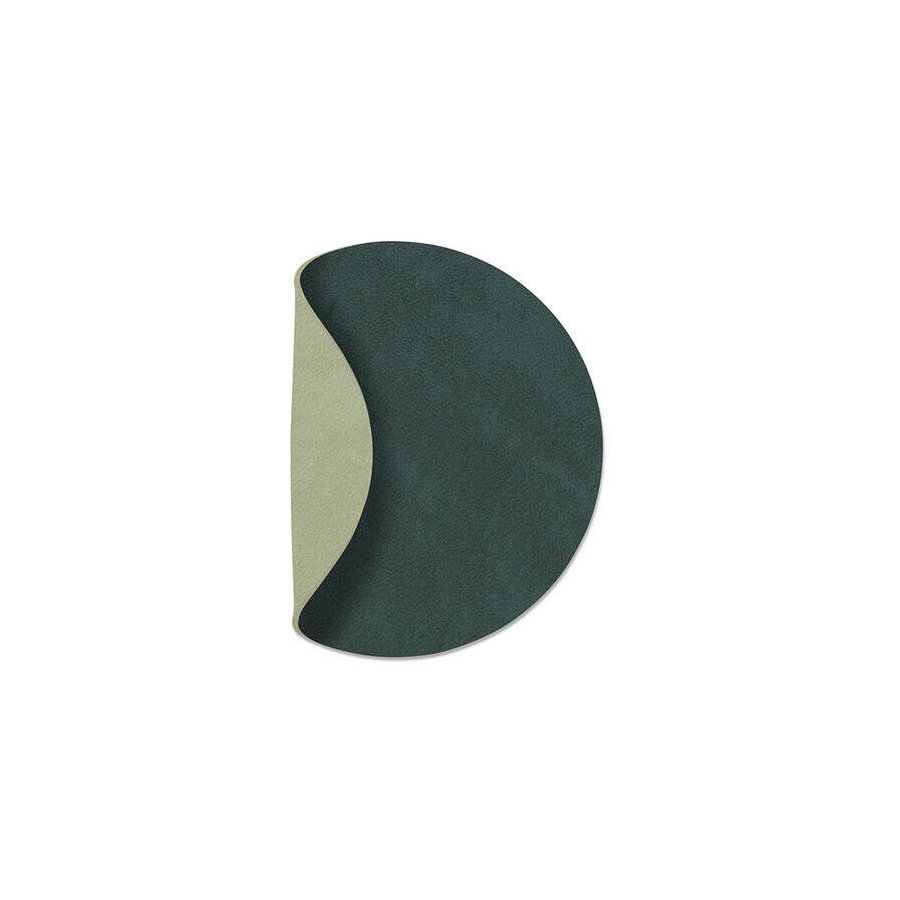 Lind DNA Circle Double Glasuntersetzer 10 cm, Nupo Dark Green/Olive Green