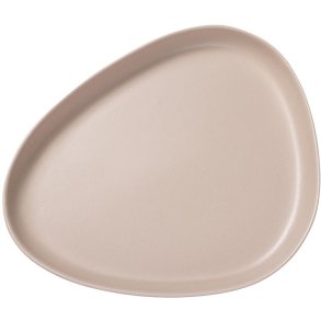 LIND DNA Curve Stoneware Serveringsfad 30x35x3 cm, Sand