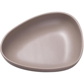 LIND DNA Curve Stoneware Suppenteller 22x19x5 cm, Warm Grey