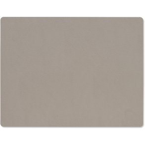 LIND DNA Square Recycled Læder Dækkeserviet 26,5x34 cm Serene Ash