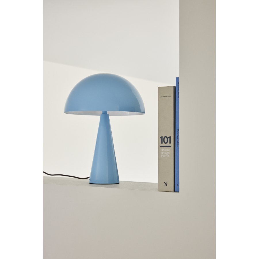 Hbsch Mush Tischlampe H33 cm, Hellblau/Braun