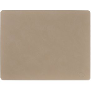 LIND DNA Square Recycled Læder Dækkeserviet 35x45 cm, Nupo Clay Brown