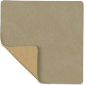 LIND DNA Square Double Glasuntersetzer 10x10 cm, Nupo Herbal Dust/Khaki