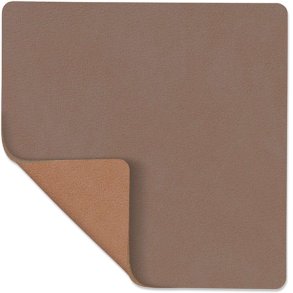 LIND DNA Square Double Glasuntersetzer 10x10 cm, Nupo Truffle/Old Rose