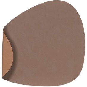 LIND DNA Curve Double Tischset 37x44 cm, Nupo Truffle/Old Rose
