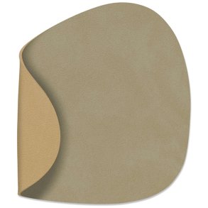 LIND DNA Curve Double Glasuntersetzer 11x13 cm, Nupo Herbal Dust/Khaki