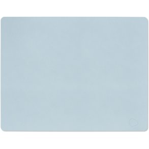 LIND DNA Square Recycled Læder Dækkeserviet 35x45 cm, Nupo Soft Sky