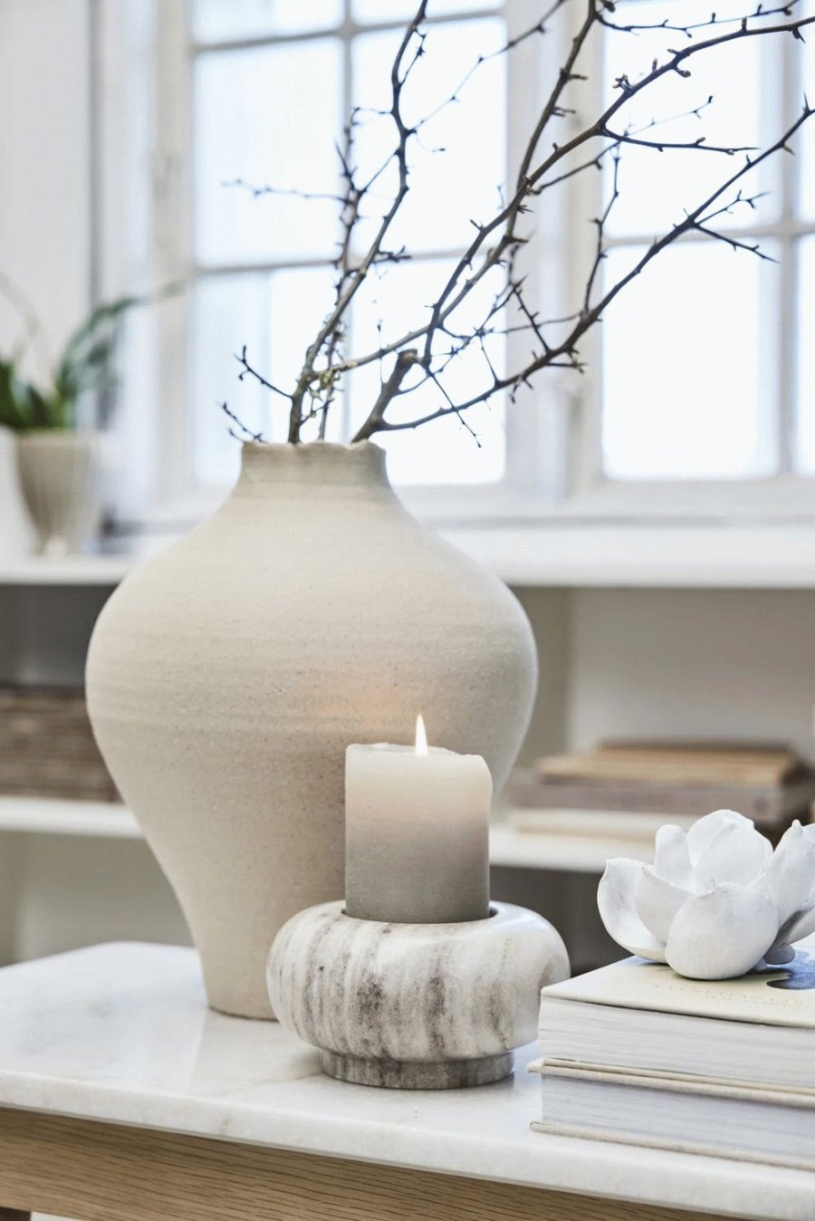 Lene Bjerre Hesille Vase H32 cm, Sand