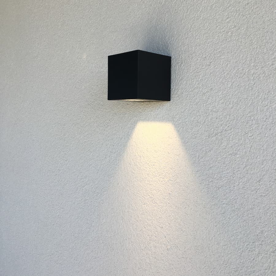 ANTIDARK Arca W100 Außenleuchte Single LED 10,5 cm, Schwarz