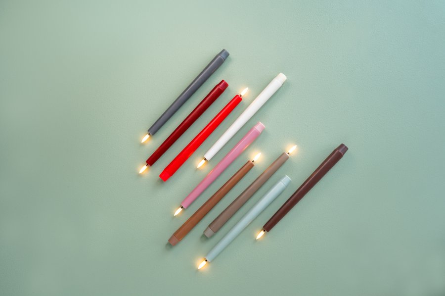 Uyuni Lighting Mini Kertelys LED 2 stk. 1,3xH13,8 cm, Sandstone