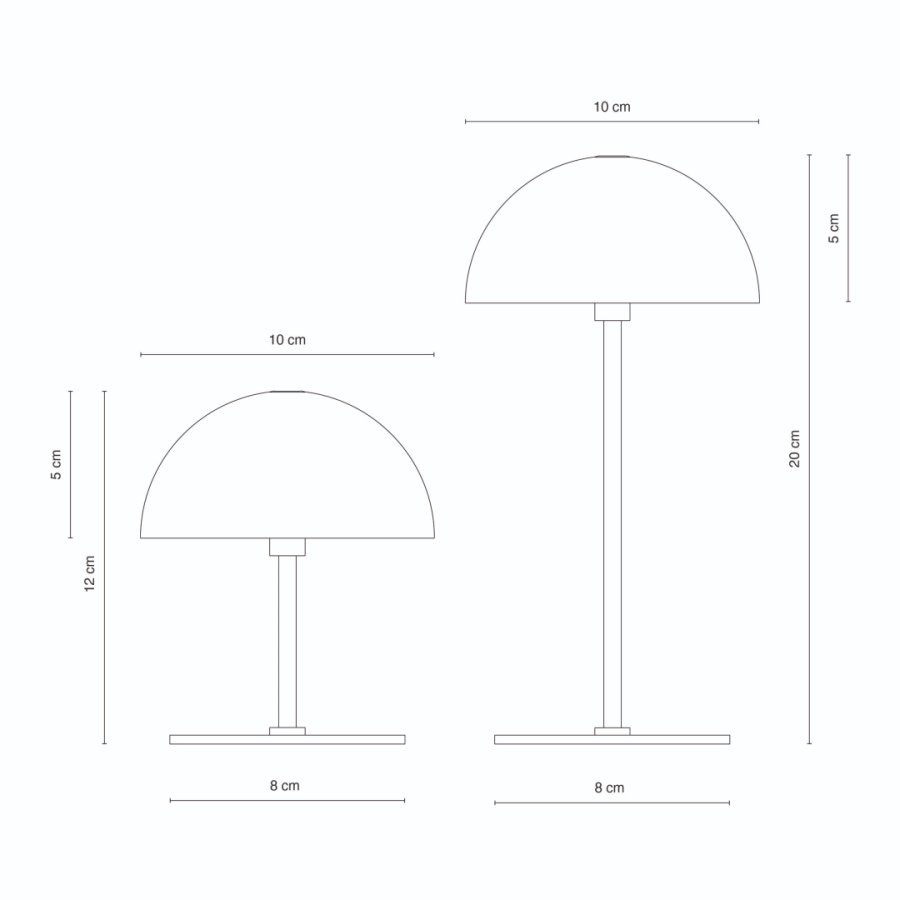 Dyberg Larsen ALONG Transportabel Minibordlampe LED 2 stk, Curry/Turkis