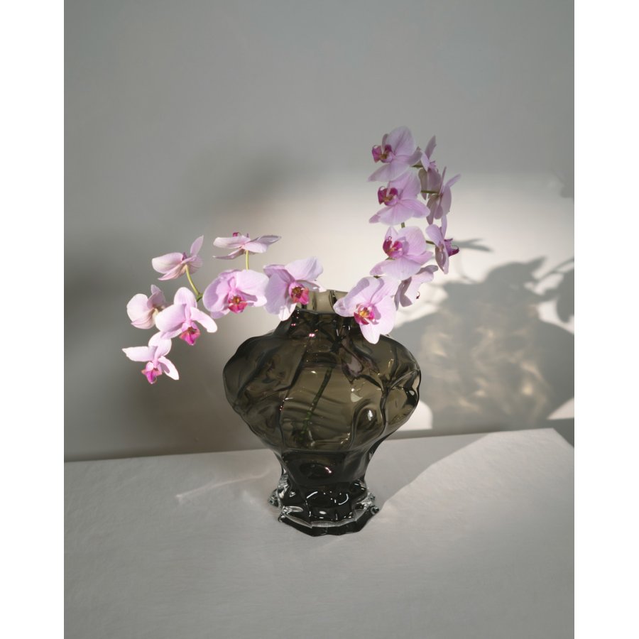 Hein Studio Ammonit Vase H30 cm, New Smoke