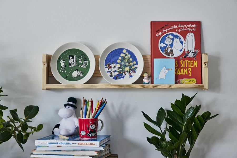 Moomin Arabia Mumin Teller-Set 19 cm, Zeichnung/Weihnachten