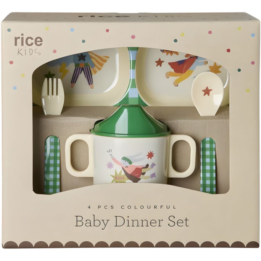RICE KIDS Kinderset 4-teilig, Hero/Gr�n