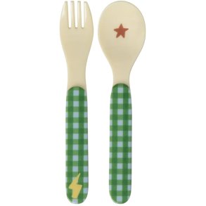 RICE KIDS Kinderbestek 2-delig, Hero/Groen