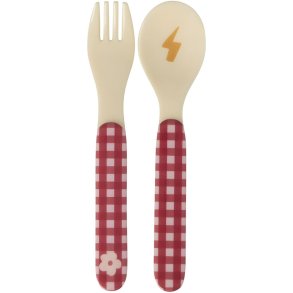 RICE KIDS Kinderbestek 2-delig, Hero/Pink