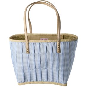RICE Taske 20x30 cm, Blue Vichy