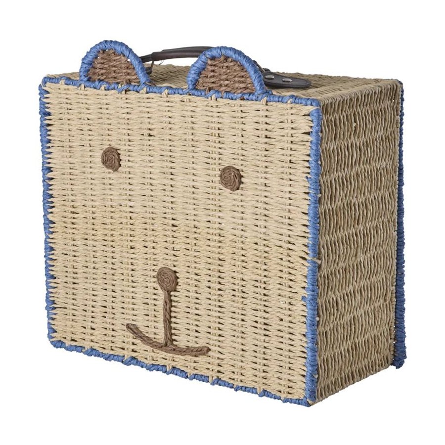 RICE KIDS Koffer 18x34 cm, Bär/Blau