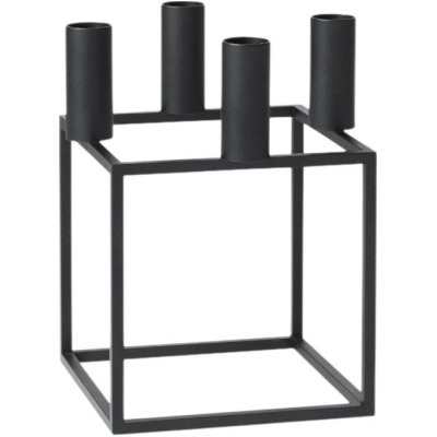 Audo Copenhagen Kubus 4 Lysestage H20 cm, Sort