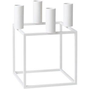 Audo Copenhagen Kubus 4 Lysestage H20 cm, Hvid