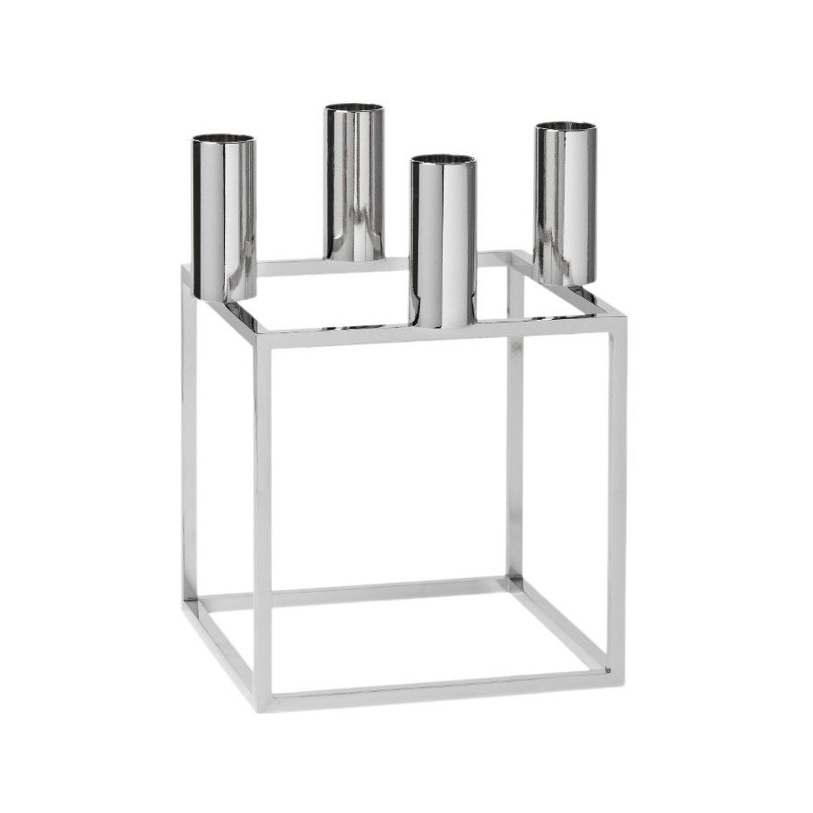 Audo Copenhagen Kubus 4 Lysestage H20 cm, Zink
