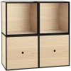 Audo Copenhagen Frame Modul-Set 70x70 cm, Eiche