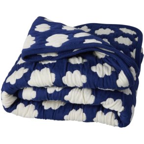 RICE KIDS Steppdecke 75x95 cm, Blau/Creme
