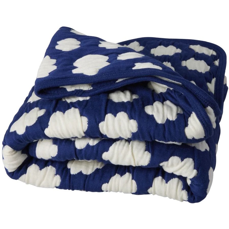 RICE KIDS Steppdecke 75x95 cm, Blau/Creme