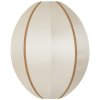 Oi Soi Oi Indochina Lampeskrm Oval 35 cm, Offwhite/Amber