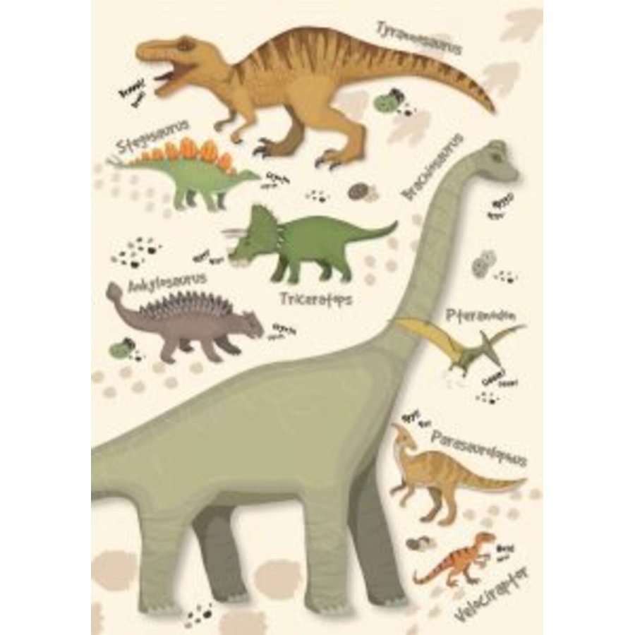 Citatplakat Dinosaurus 50x70 cm