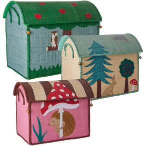 RICE KIDS Aufbewahrungshaus 3er Set, Wald