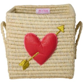 RICE Kurv H20 cm, Heart
