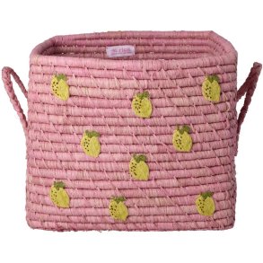 RICE Kurv H25 cm, Citron