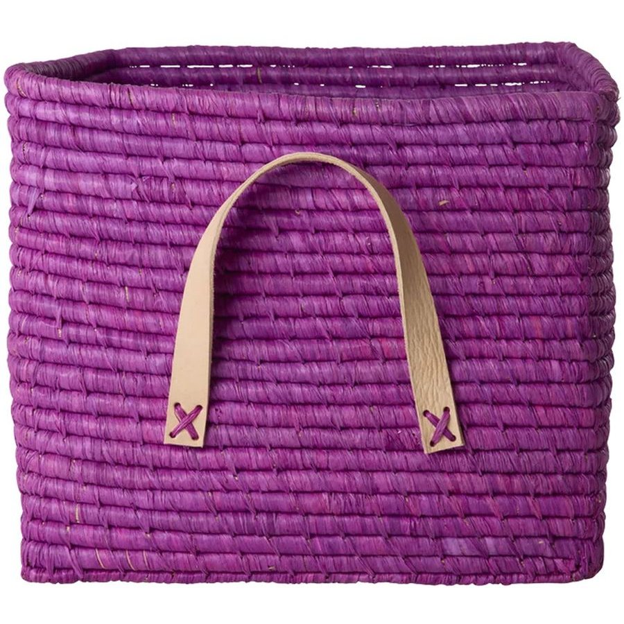 RICE Kurv H25 cm, Lilla