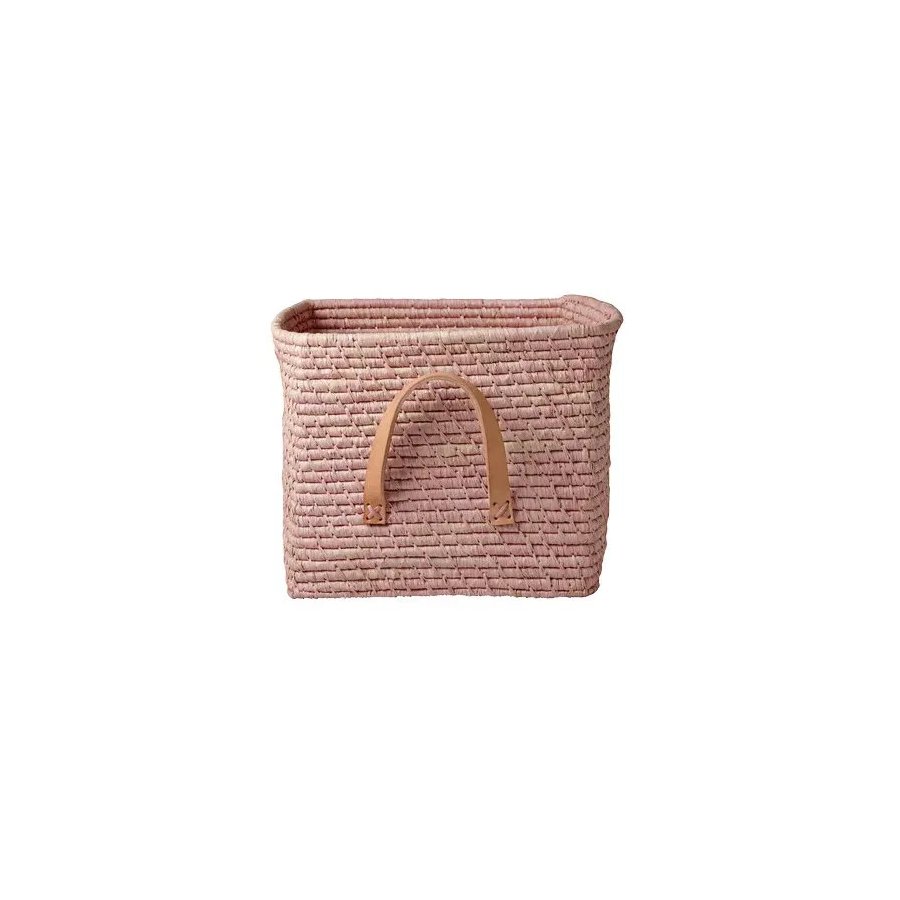 RICE Mand H25 cm, Soft Pink