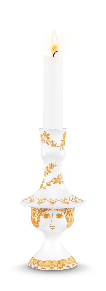 Bjrn Wiinblad Rosalinde Lysestage Orange, 17 cm